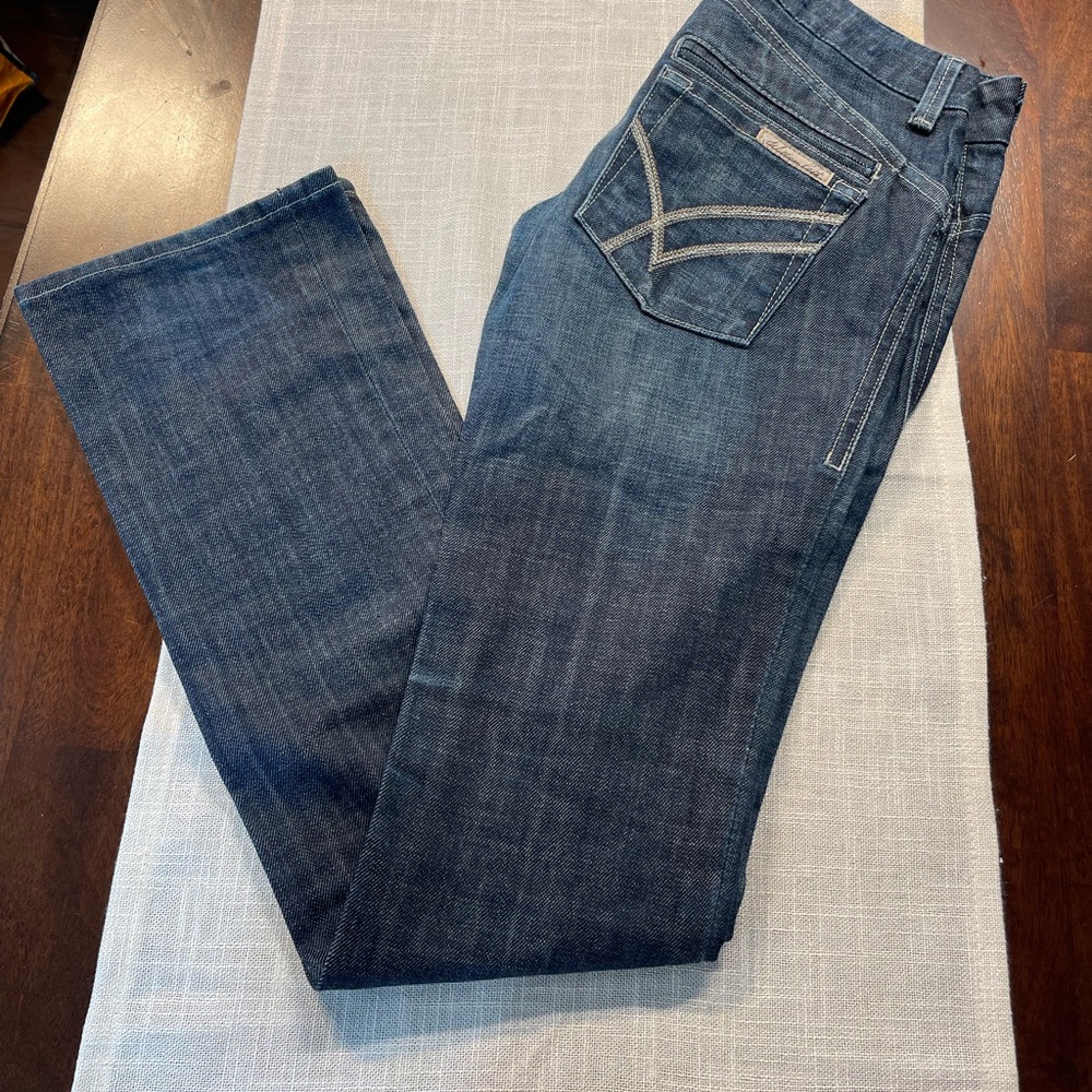 William Rast Dark Blue Straight Leg Trouser Jeans